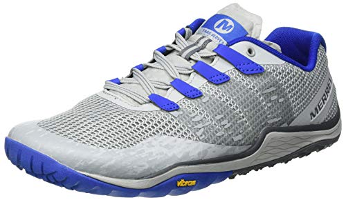Merrell Trail Glove 5, Cross Trainer Hombre, Gris (Grey/Cobalt), 43 EU