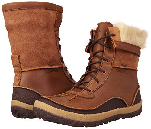 Merrell Tremblant Mid Polar WP, Botas Altas Mujer, Marrón Oak, 39 EU