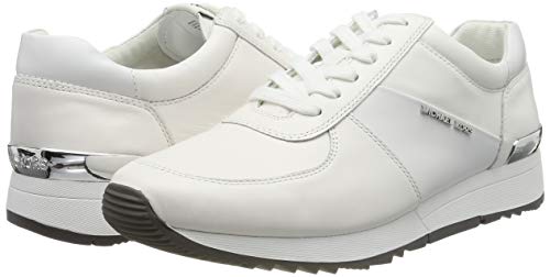 Michael Kors Optic White, Zapatos de Cordones Oxford para Mujer, Blanco (Allie Trainer 43r5alfp3l), 40 EU