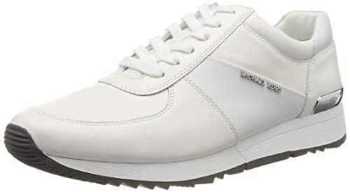 Michael Kors Optic White, Zapatos de Cordones Oxford para Mujer, Blanco (Allie Trainer 43r5alfp3l), 40 EU