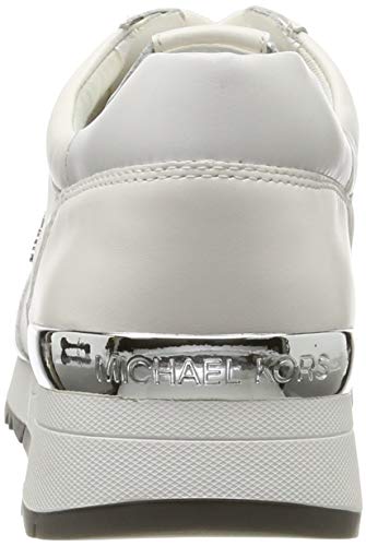 Michael Kors Optic White, Zapatos de Cordones Oxford para Mujer, Blanco (Allie Trainer 43r5alfp3l), 40 EU