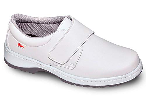 Milan-SCL Liso Color Blanco Talla 37, Zapato de Trabajo Unisex Certificado CE EN ISO 20347 Marca DIAN