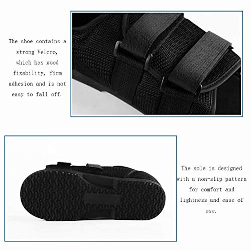 MILASIA Zapato de Paciente postoperatorio Zapatillas de Vendaje ortopédico Zapatos terapéuticos Velcro Almohadillas de Velcro Zapatos de Vendaje Mujeres