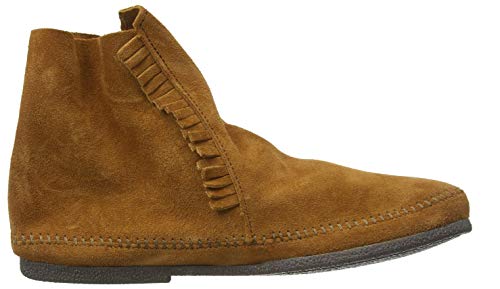 Minnetonka Men's Two Button Hardsole Boot 9 M Brown