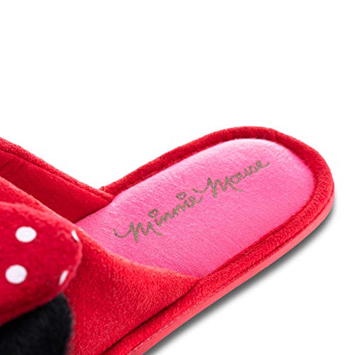 Minnie Mouse - Zapatillas con lazos, color rojo, rojo (Rojo), 40 EU