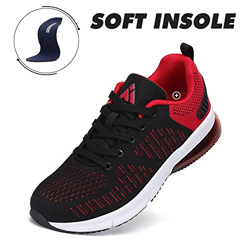 Mishansha Air Zapatillas de Running para Hombre Casual Mujer Zapatos de Fitness Negro 46