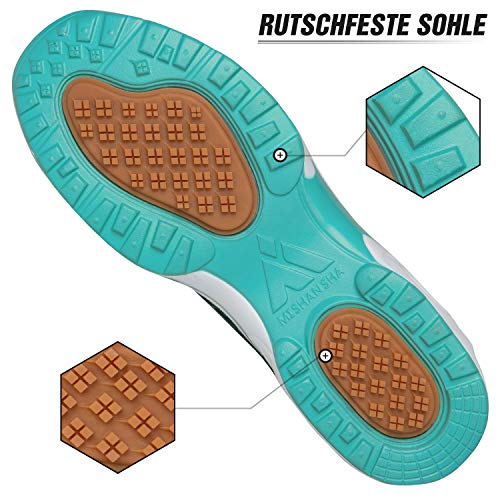 Mishansha Air Zapatos de Running Mujer Antideslizante Zapatillas de Deportes Femenino Ligeros Calzado Jogging Gimnasio Sneakers Verde, Gr.39 EU