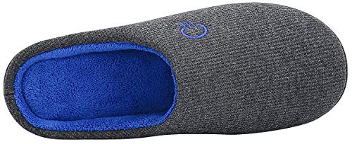 Mishansha Zapatillas de Estar en Casa Hombre Mujer, Zapatillas Casa Memory Foam para Invierno Otoño, Cómodas/Blanditas/Mulliditas y Calientes(Gris, 40/41 EU)