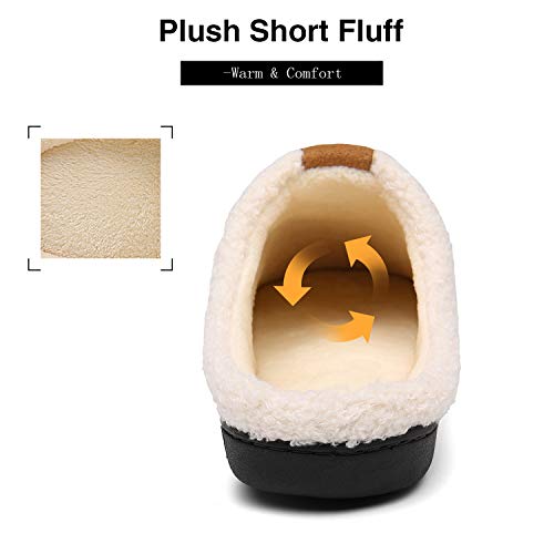 Mishansha Zapatillas De Estar por Casa para Hombre Antideslizante CáLido Invierno Memory Foam Pantuflas Casa Cómodas Suave Slippers,Azul,42/43