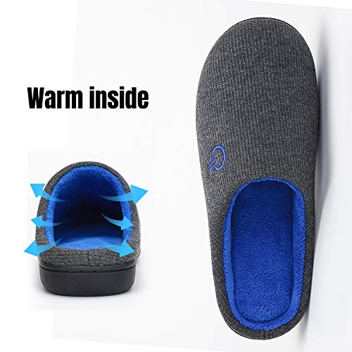 Mishansha Zapatillas de Estar por casa para Mujer Invierno Ultraligero cómodo y Antideslizante,Mujer Gris Oscuro 38/39 EU