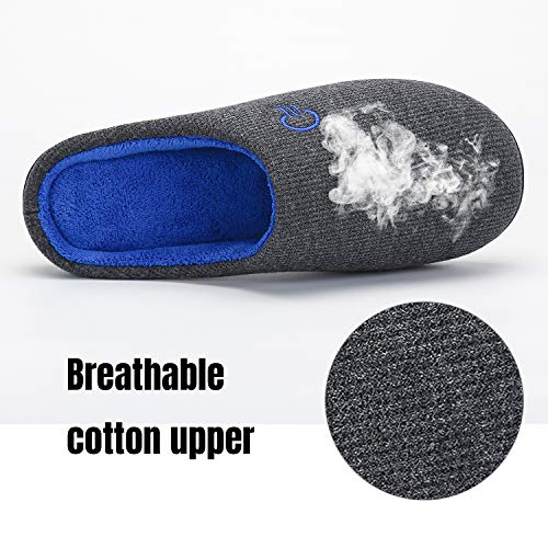 Mishansha Zapatillas de Estar por casa para Mujer Invierno Ultraligero cómodo y Antideslizante,Mujer Gris Oscuro 38/39 EU