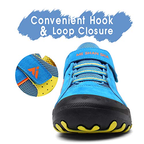Mishansha Zapatos de Deportivos para Niño Niña Respirable Malla Zapatillas Running Antideslizante Goma Resistentes al Desgaste Plano Casual Zapato Ligeras Suave Unisex Calzado, Azul 38