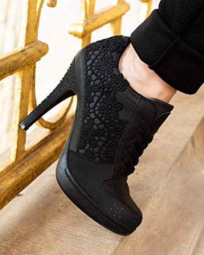 MISSY ROCKZ Yes I Rockz Sparkling Black, color Multicolor, talla 41 EU