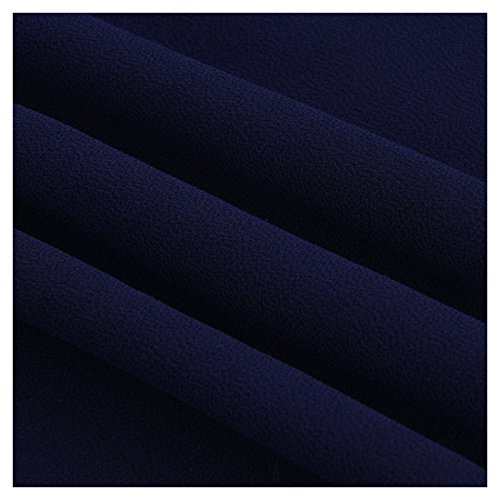 Miusol Vintage Chiffon Largo Fiesta Vestidos para Mujer Azul Small