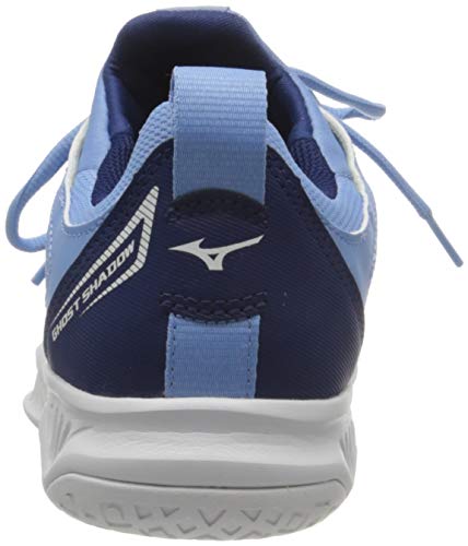 Mizuno Ghost Shadow, Zapatilla de Balonmano Mujer, Dellarblue/Blanco/2768c, 42 EU