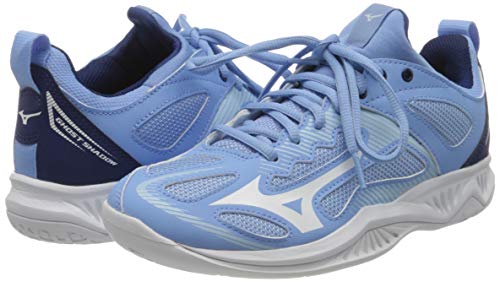 Mizuno Ghost Shadow, Zapatilla de Balonmano Mujer, Dellarblue/Blanco/2768c, 42 EU