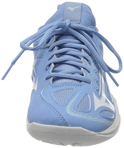 Mizuno Ghost Shadow, Zapatilla de Balonmano Mujer, Dellarblue/Blanco/2768c, 42 EU