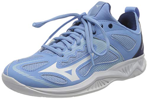 Mizuno Ghost Shadow, Zapatilla de Balonmano Mujer, Dellarblue/Blanco/2768c, 42 EU