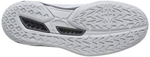 Mizuno Thunder Blade 2, Zapatos de Voleibol Mujer, Blanco (Wht/Dshadow/Aruba Blue 85), 42.5 EU