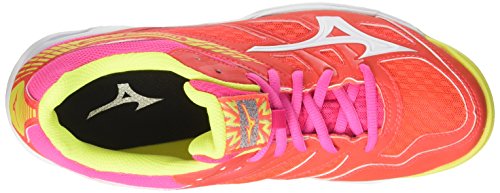 Mizuno Thunder Blade Wos, Zapatillas de Running Mujer, Multicolor (Fierycoral/White/fuchsiapurple 46), 38 EU