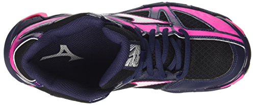 Mizuno Wave Bolt Mid Wos, Zapatos de Voleibol Mujer, Multicolor (Black/White/Peacoat), 36.5 EU