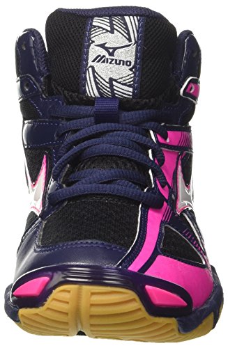 Mizuno Wave Bolt Mid Wos, Zapatos de Voleibol Mujer, Multicolor (Black/White/Peacoat), 36.5 EU