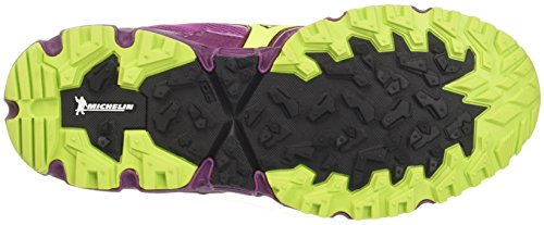 Mizuno Wave Daichi 3 Wos, Zapatillas de Running Mujer, Multicolor (Clover/safetyyellow/Darkpurple 44), 36.5 EU