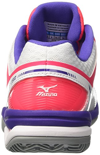 Mizuno Wave Exceed CC (W), Zapatos de Tenis Mujer, Multicolor White Liberty Divapink 67, 41 EU