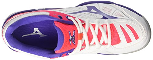 Mizuno Wave Exceed CC (W), Zapatos de Tenis Mujer, Multicolor White Liberty Divapink 67, 41 EU