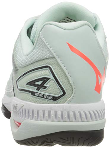 Mizuno Wave Exceed Tour 4 AC, Zapatos de Tenis Mujer, Wanb Ignitionred Salute, 38 EU