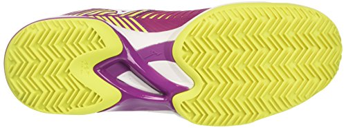 Mizuno Wave Exceed Tour CC Wos, Zapatillas de Tenis Mujer, Rosa (Cloverwhitesafetyyellow), 41 EU