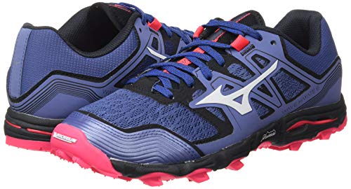 Mizuno Wave Hayate 6, Zapatillas para Carreras de montaña Mujer, Marlin/Lunarrock/Dpink, 40 EU