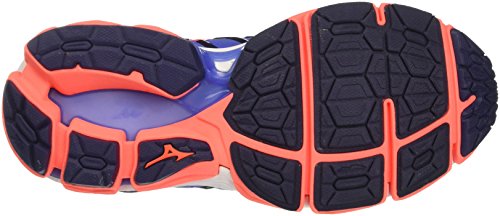 Mizuno Wave Horizon 2 Wos, Zapatillas de Running para Mujer, Azul (Bajabluefierycoralpatriotblue), 42 EU