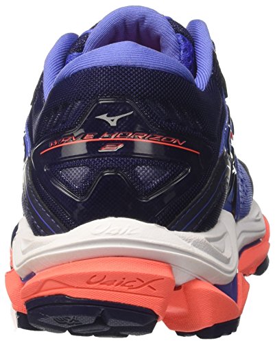 Mizuno Wave Horizon 2 Wos, Zapatillas de Running para Mujer, Azul (Bajabluefierycoralpatriotblue), 42 EU