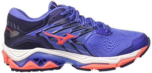 Mizuno Wave Horizon 2 Wos, Zapatillas de Running para Mujer, Azul (Bajabluefierycoralpatriotblue), 42 EU