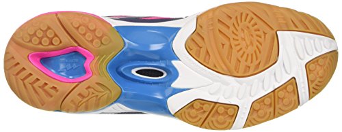 Mizuno Wave Hurricane Mid Wos, Zapatos de Voleibol para Mujer, Multicolor (Peacoat/White/Divablue), 38.5 EU