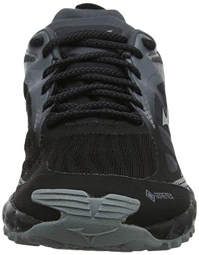 Mizuno Wave Ibuki 2 GTX, Zapatillas de Running para Asfalto Mujer, Negro (Black/Monument/Shadow 37), 43 EU