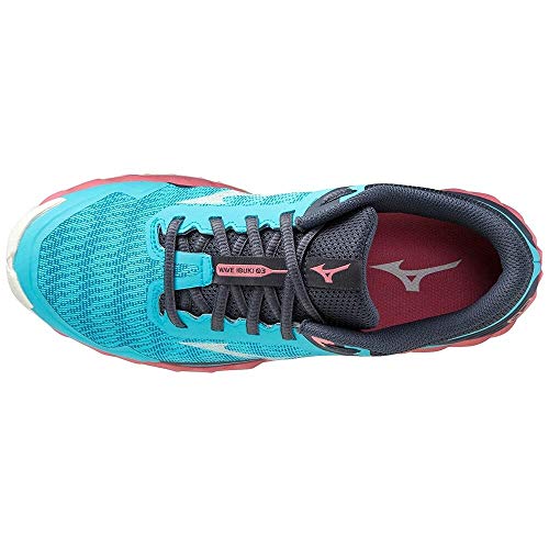 Mizuno Wave Ibuki 3, Zapatillas para Carreras de montaa Mujer, Scubablue Tearose Blanco, 38.5 EU