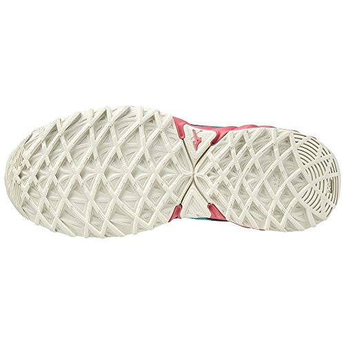 Mizuno Wave Ibuki 3, Zapatillas para Carreras de montaa Mujer, Scubablue Tearose Blanco, 38.5 EU
