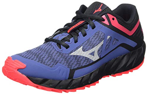 Mizuno Wave Ibuki 3, Zapatillas para Carreras de montaña Mujer, Marlin/Lunarrock/Dpink, 41 EU