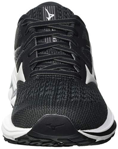 Mizuno Wave Inspire 17, Zapatillas para Correr Mujer, Darkshadow Lunarrock Negro, 37 EU