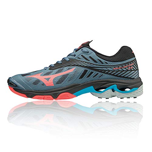 Mizuno Wave Lightning Z4, Zapatillas para Mujer, Multicolor (Bmirage/Fierycoral/Blk 001), 37 EU