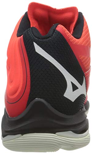 Mizuno Wave Lightning Z6 Mid, Zapatillas de vóleibol Hombre, Ignitionr Blanco Bitoblue, 42 EU