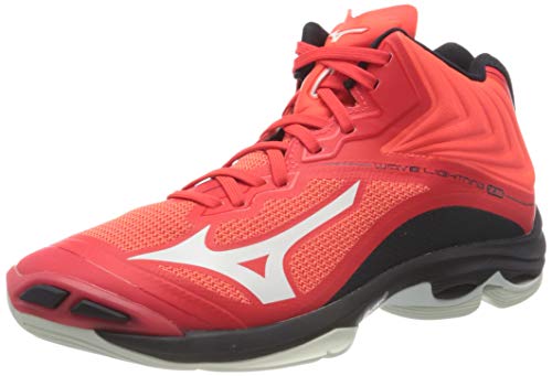 Mizuno Wave Lightning Z6 Mid, Zapatillas de vóleibol Hombre, Ignitionr Blanco Bitoblue, 42 EU