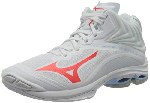 Mizuno Wave Lightning Z6 Mid, Zapatillas de vóleibol Mujer, Blanco Ignitionr Bluebell, 36.5 EU