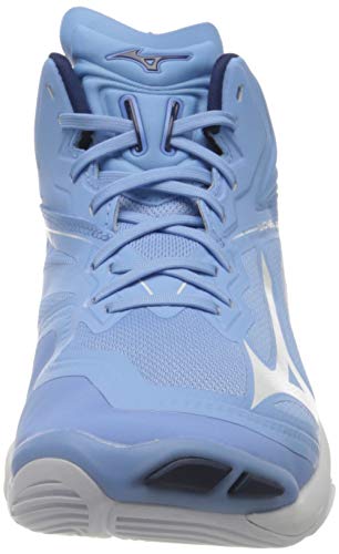 Mizuno Wave Lightning Z6 Mid, Zapatillas de vóleibol Mujer, Dellarblue/Blanco/2768c, 40.5 EU