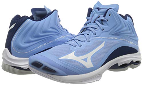 Mizuno Wave Lightning Z6 Mid, Zapatillas de vóleibol Mujer, Dellarblue/Blanco/2768c, 40.5 EU