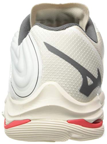 Mizuno Wave Lightning Z6, Zapatillas de vóleibol Mujer, Blancanieves/Qshade/Coralf, 40 EU