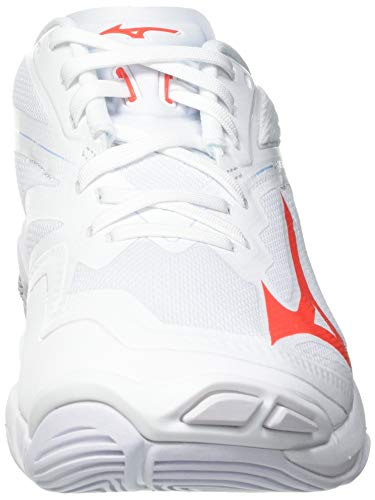 Mizuno Wave Lightning Z6, Zapatillas de vóleibol Mujer, Blanco Ignitionr Bluebell, 41 EU