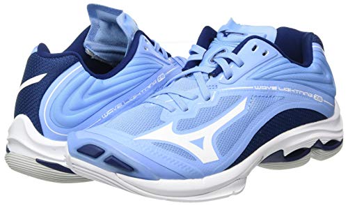 Mizuno Wave Lightning Z6, Zapatillas de vóleibol Mujer, Dellarblue/Blanco/2768c, 40 EU